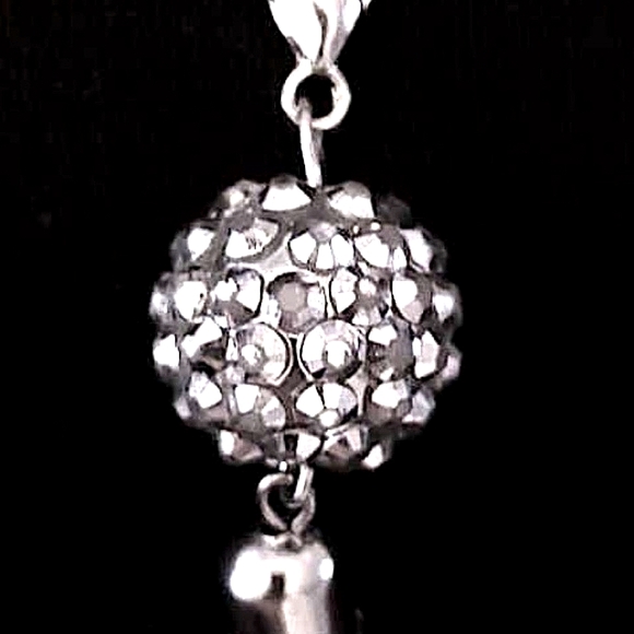 💞💗 Vintage Silver Plated Chain Tassel Clip On Charm 3" - Picture 3 of 6